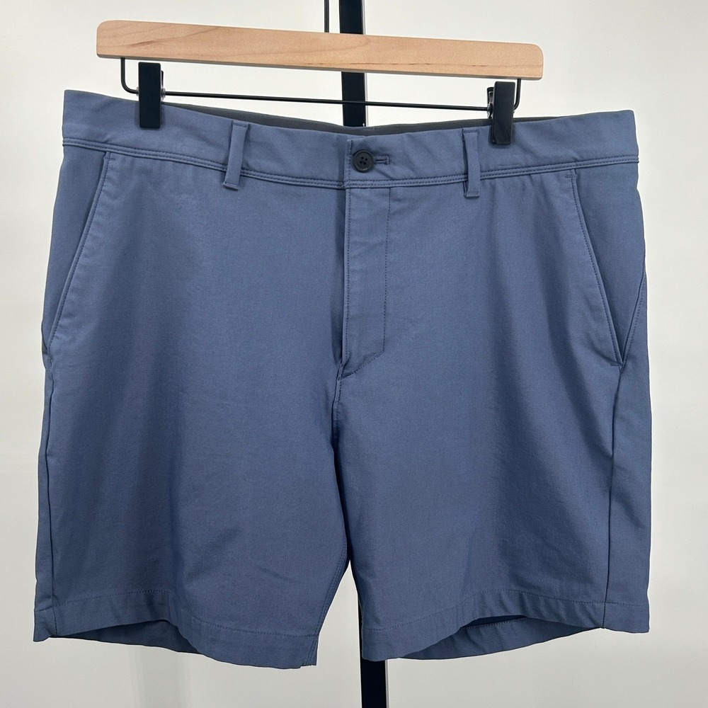VRST Long Drive Golf Shorts Mens Blue Size 36 Performance Athletic